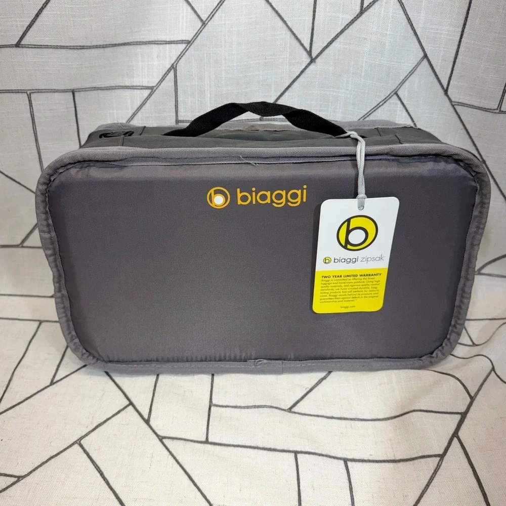 Biaggi Zipsak‎ Boost Expandable Rolling Duffel Bag OS Gray Foldable Spinner NWT